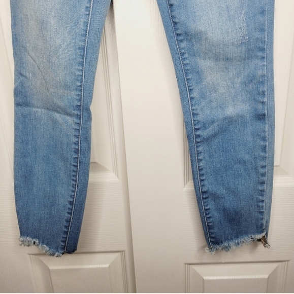 PACSUN High Rise Jegging Ankle Jeans Raw Hem Size 24 - Picture 6 of 8